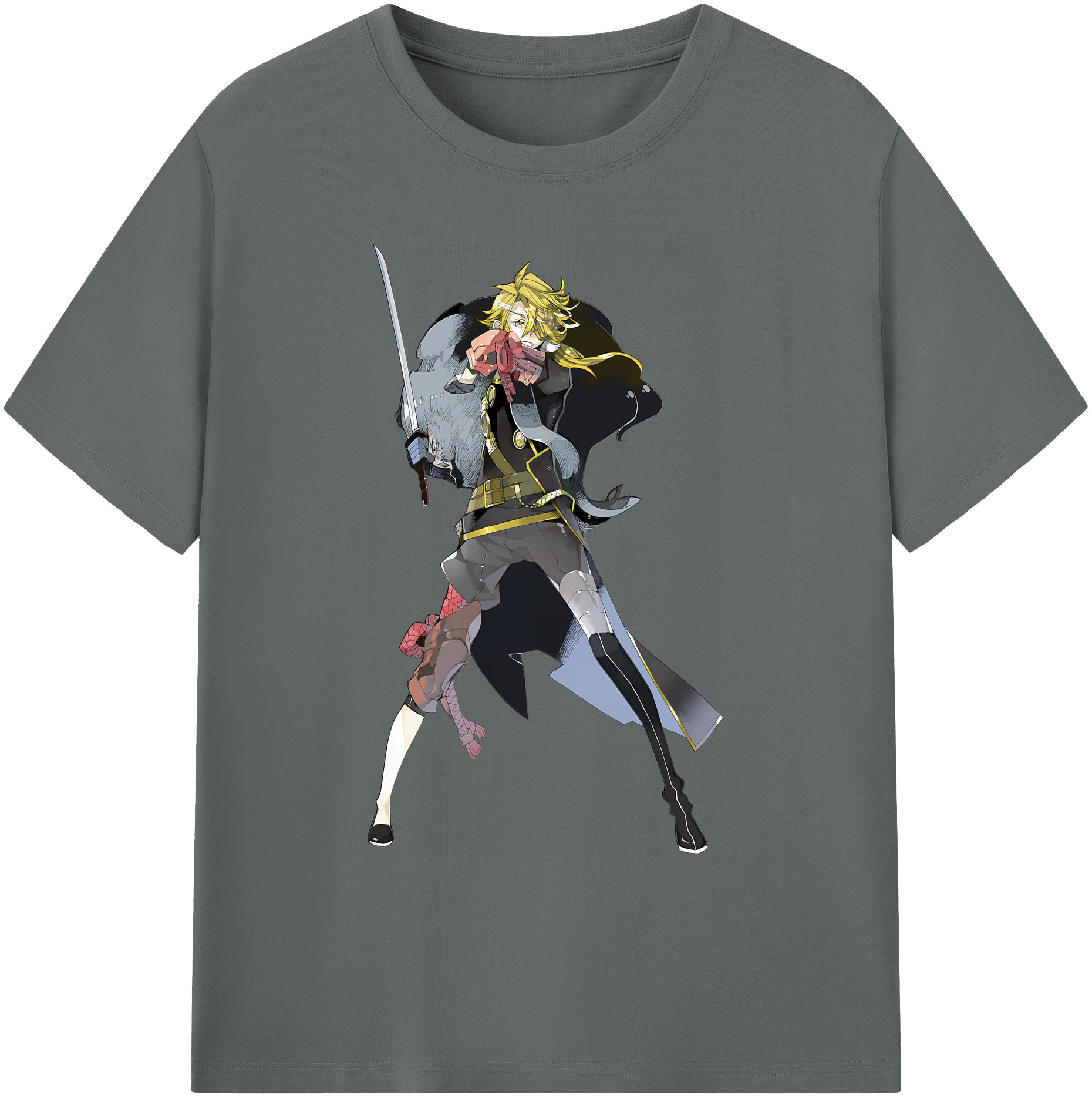 （画像用） 刀剣乱舞 Touken Ranbu 綿100％ メンズ半袖Tシャツ｜肌触りやわらか＆通気性